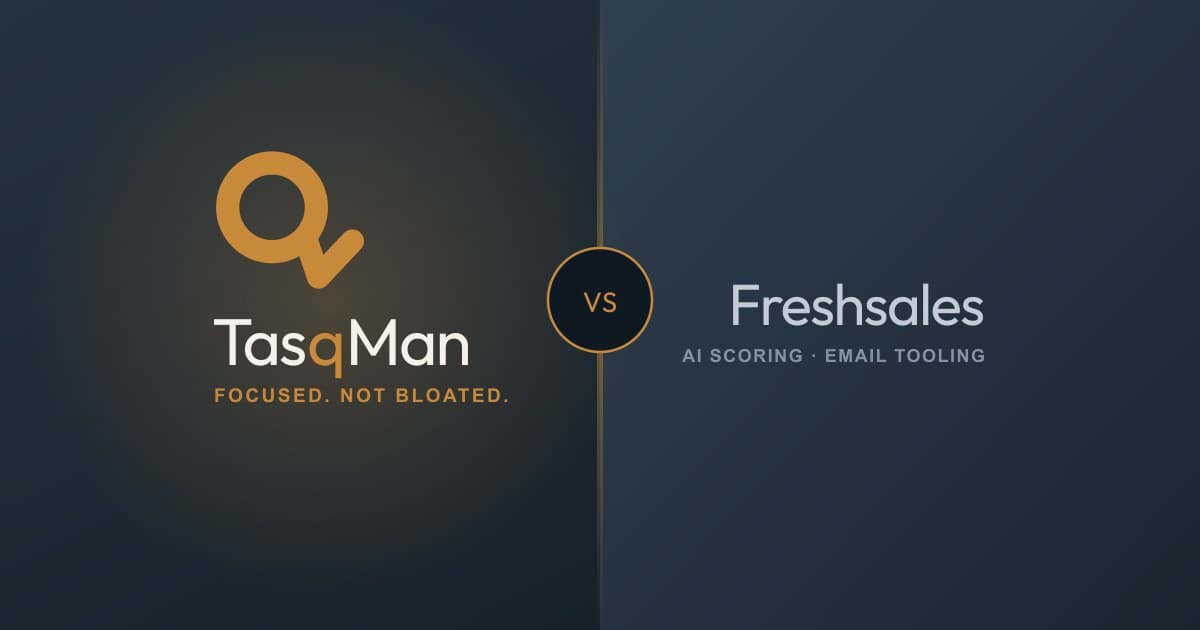 TasqMan vs Freshsales comparison